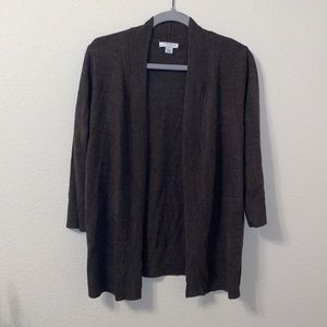 Women’s Large Dark Brown Cardigan Sweater